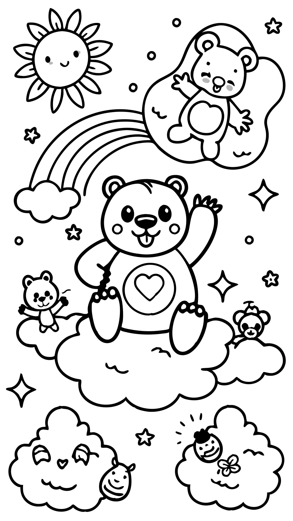 care bears coloring pages free